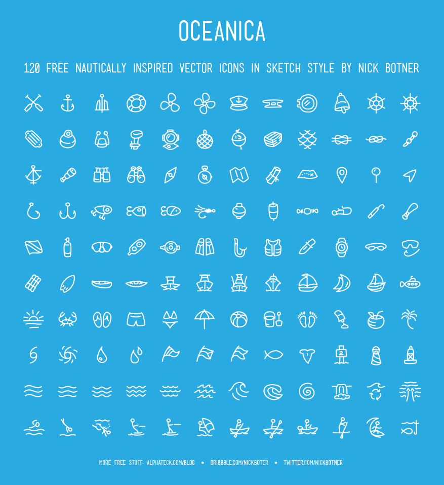 120 Nautically Inspired Icons
